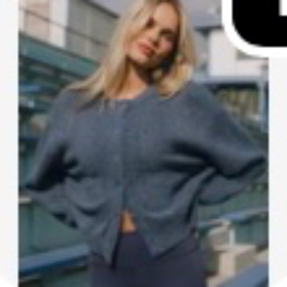 Daily Drills Sweaters - DAILY DRILLS BUTTON UP SWEATER IN DENIM - XS/SS